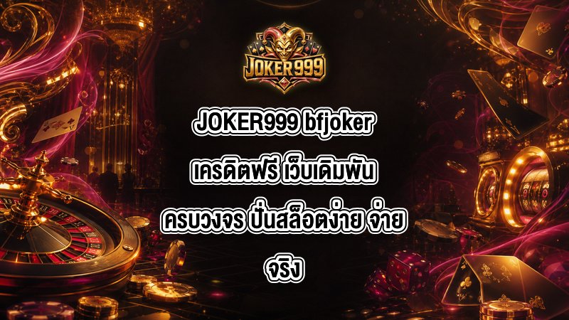 JOKER999 bfjokerเครดิตฟรี